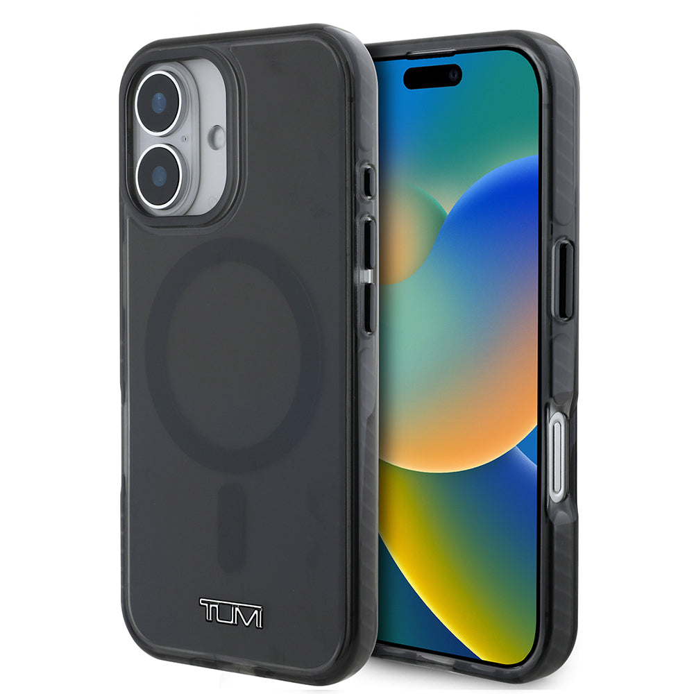 TUMI iPhone 16 Orjinal Lisanslı M-safe Şarj Özellikli Airbagli Transparan Kılıf TUMI iPhone 16 Orjinal Lisanslı M-safe Şarj Özellikli Airbagli Transparan Kılıf